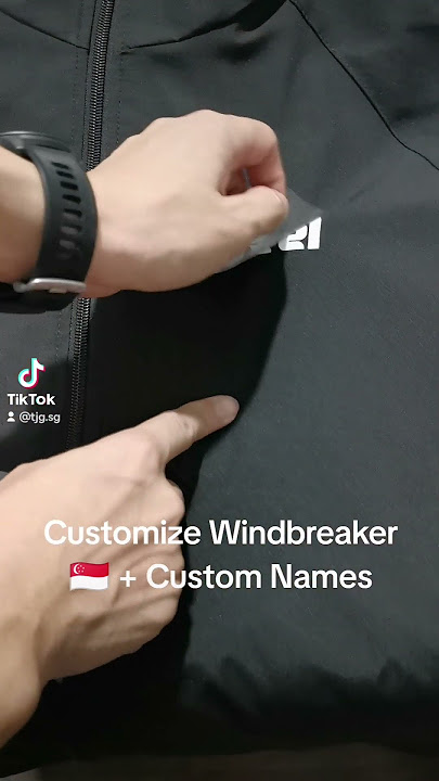 Custom Windbreaker Printing Service Singapore