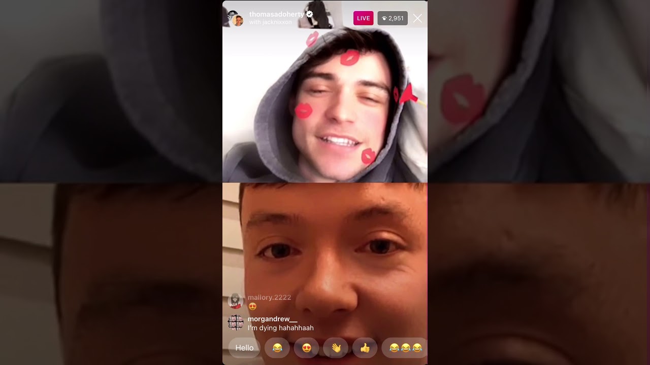 Thomas Doherty’s Instagram Live on January 16th 2021 (Part 4)