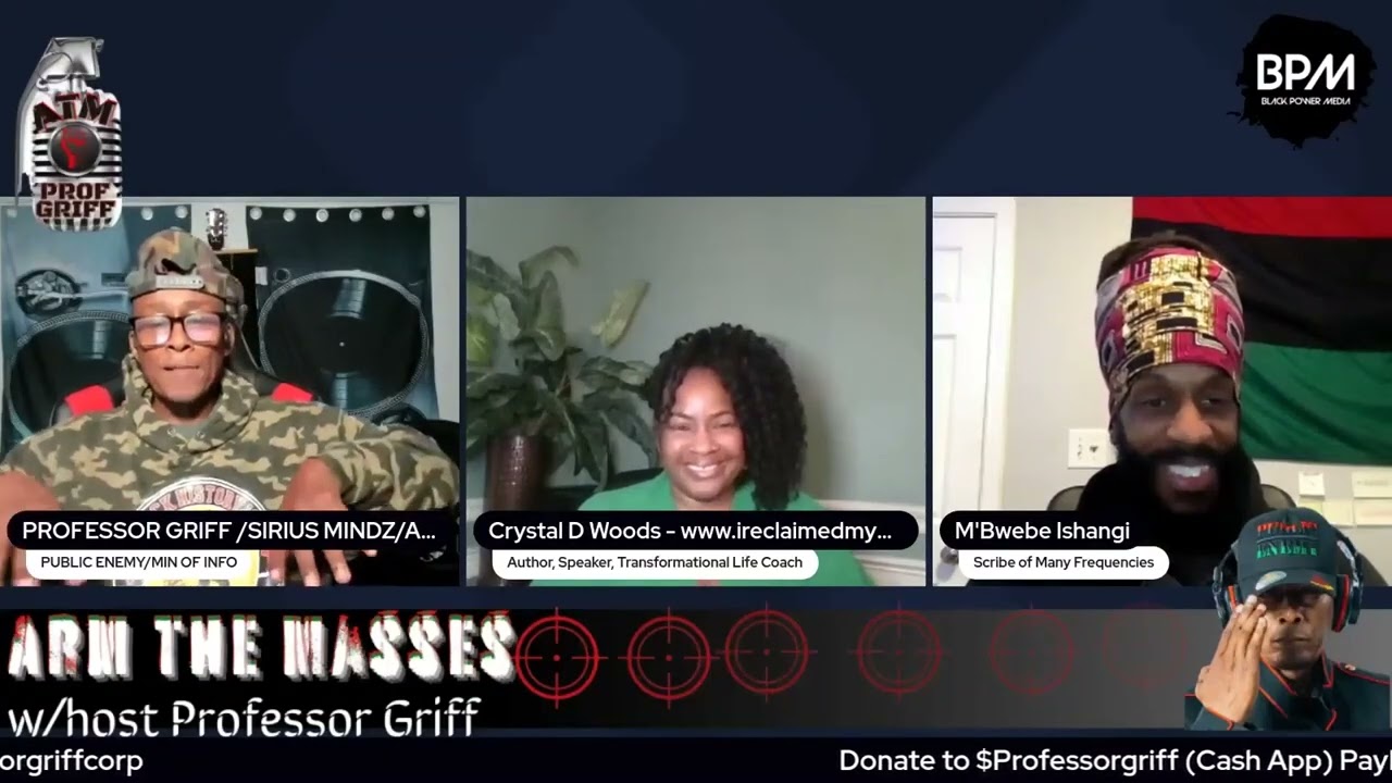 Writers Row w⧸M'Bwebe Ishangi & Crystal Woods w⧸host Professor Griff