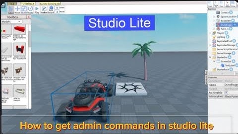 How to add admin commands in studio lite