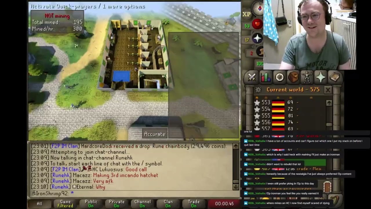 [Highlights] OSRS F2P only Ironman - IronShrimp92 | Silver Mining Part 1