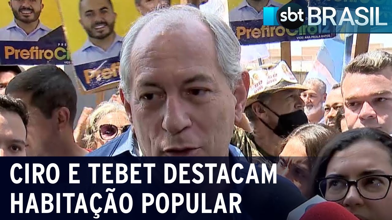 Ciro e Tebet destacam investimento na habitação popular | SBT Brasil (17/09/22)