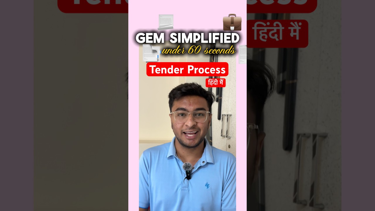 GeM par tenders kaise bhare? Step-by-step in hindi #gem #gemportal #procurement #government