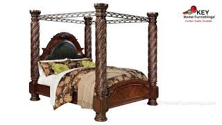 Ashley North Shore King Canopy Bed B553KRB | KEY Home