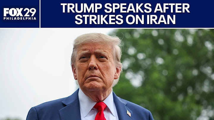 President Trump to speak after US bombs Iran