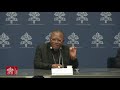Briefing-XVIe Assemblée générale ordinaire du Synode des Évêques, 7 octobre 2023