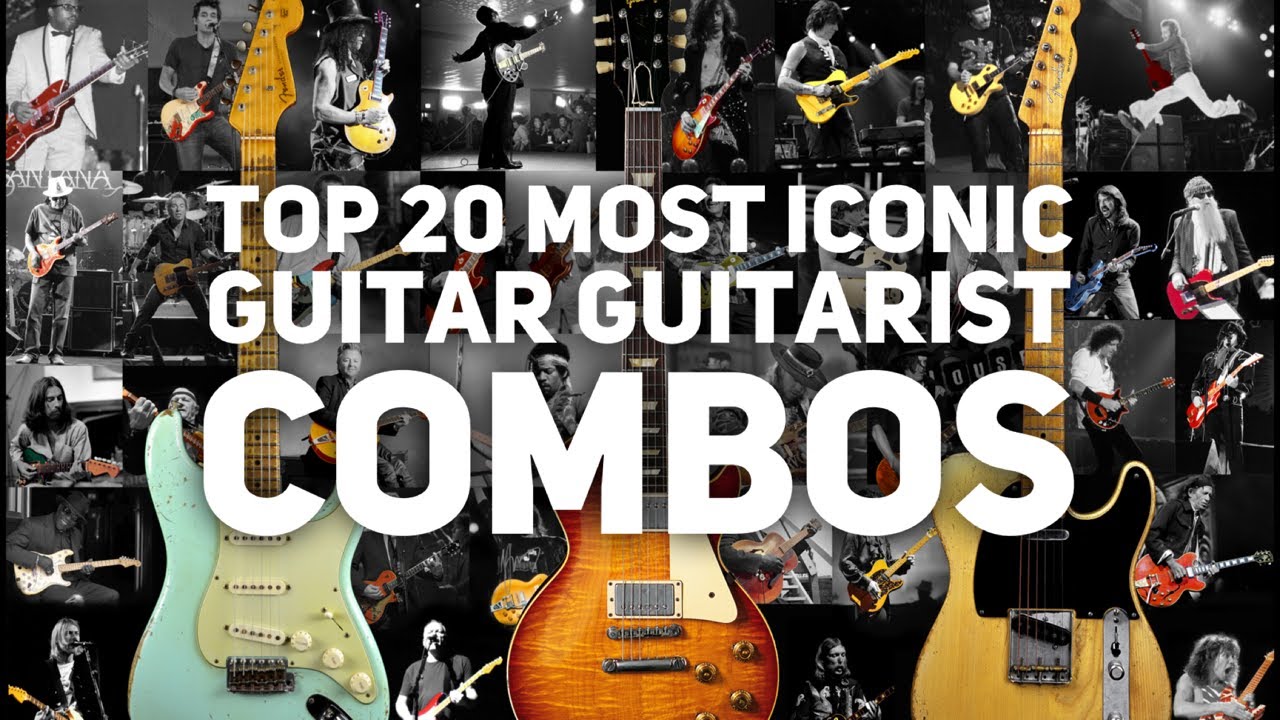 Top 20 Most Iconic Guitar / Guitarist Combos Volume 1 20 to 11