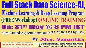 Full Stack Data Science-AI (FREE Workshop) Online Training @ DURGASOFT