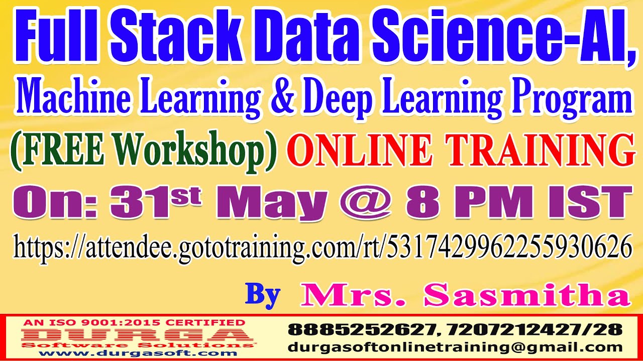Full Stack Data Science-AI (FREE Workshop) Online Training @ DURGASOFT