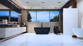 Modern Minimalist Bathroom | Unreal Engine 5.5 ArchViz Cinematic (4K RTX 5090)