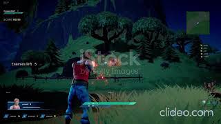 Night Video Game Mock-up: Gameplay of 3D FPS Shooter Online Multiplayer Battle Royale. Fun Action screenshot 1