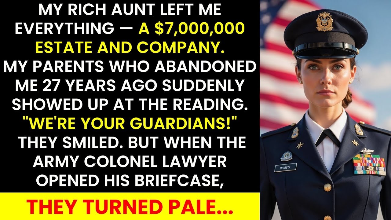 My Rich Aunt Left Me Everything — Then My Parents Who Abandoned Me 27 Years Ago Suddenly Came Back…