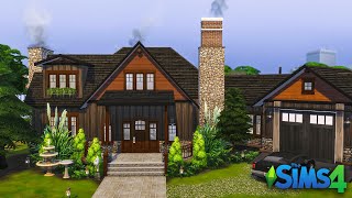 Cypress Rustic Lodge 🌲 (BASE GAME + SEASONS) Speed Build | The Sims 4