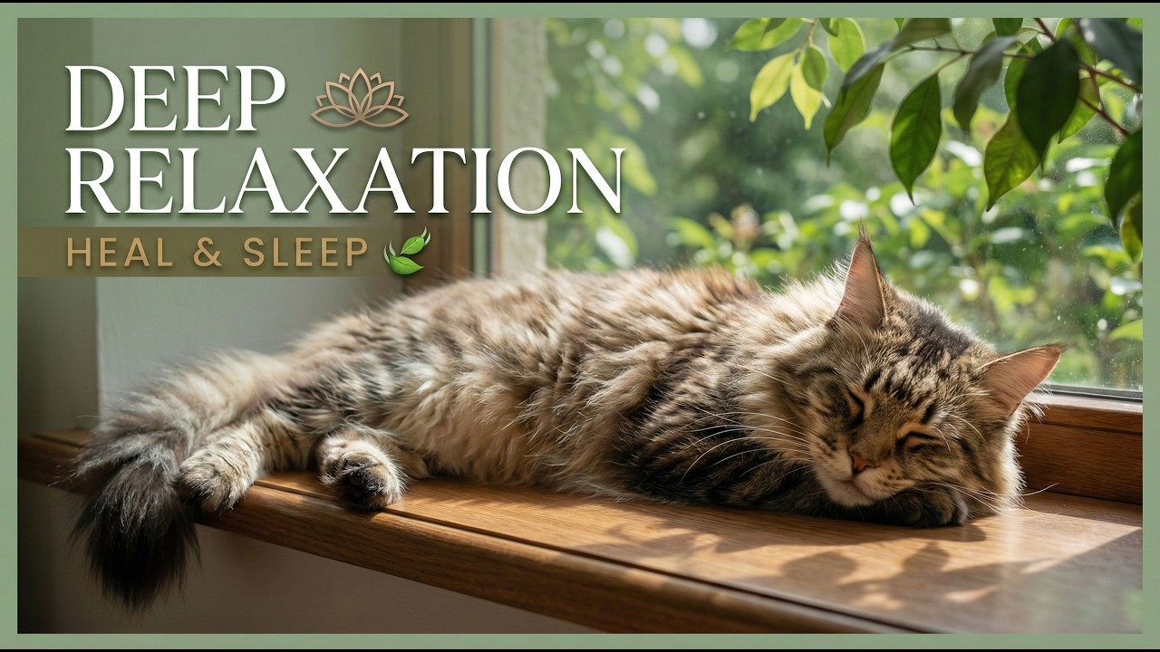 Calming Music For Cats 🐾 Relaxing Sounds for Deep Relaxation & Healing 🌿 Stress Relief Sleep 💤
