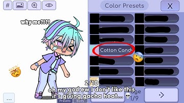 Rating color presets on my OC || PART 1 🍬