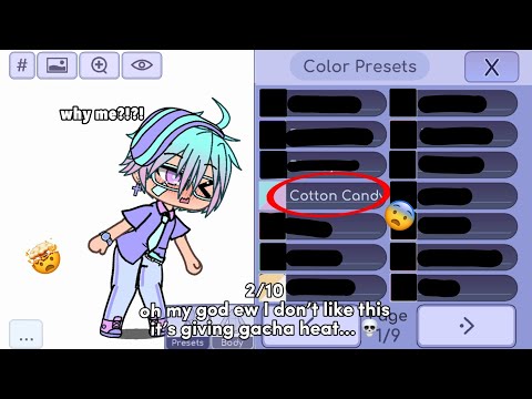 Rating color presets on my OC || PART 1 🍬