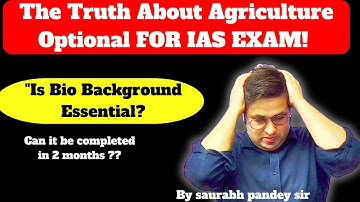 The Truth About Agriculture Optional ! "Is Bio Background Essential ? agricultureoptional