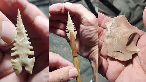 1954 - Serrated Point from Flake #flintknapping