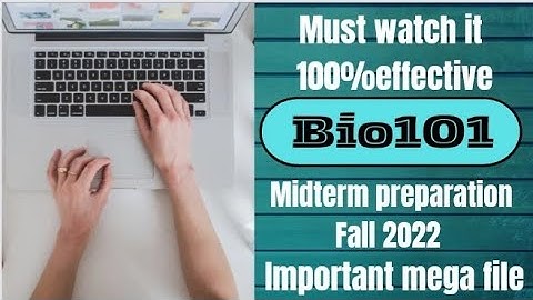 Bio101||Midterm 2022|| 50+ MCQs|| mega solved file📚✔️|| 💯%correct solution