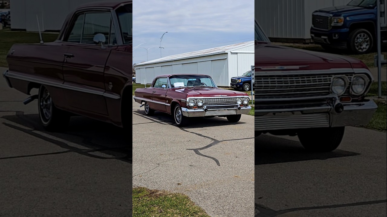 1963 Chevrolet Impala SS Classic Car Drive By Engine Sound Monroe Auto Swap Meet & Car Show 2025