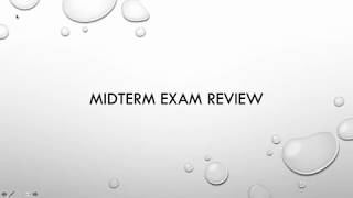 COM 101 midterm review