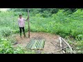 How to Build an outdoor toilet out of bamboo - My Daily Life Ep.04