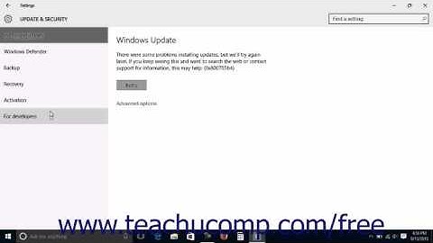 Windows 10 Tutorial Accessing the Update and Security Settings Microsoft Training