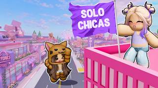 Construimos un BARRIO SOLO PARA CHICAS en Brookhaven Roblox 