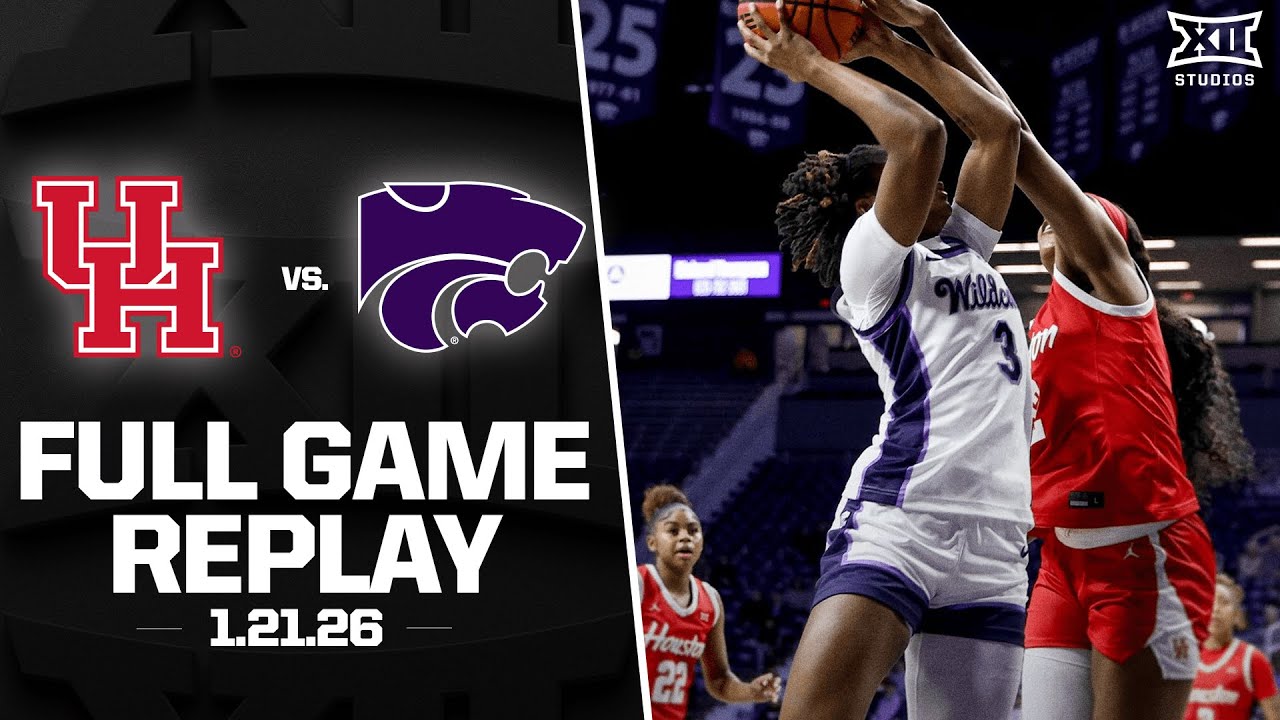 Houston vs. Kansas State Full Game Replay (1.21.26) | 2025-26 Big 12 Men's Basketball