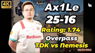 Ax1Le (25-16) TDK vs Nemesis (Overpass) ESL Challenger League Season 51 Europe Finals