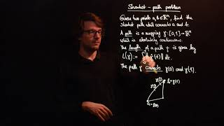Shortest-path problem I: Infinite-dimensional version
