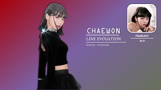 LE SSERAFIM (CHAEWON) - Line Evolution (FEARLESS - ANTIFRAGILE)