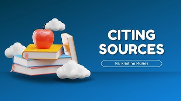 Week 5: Citing Sources
