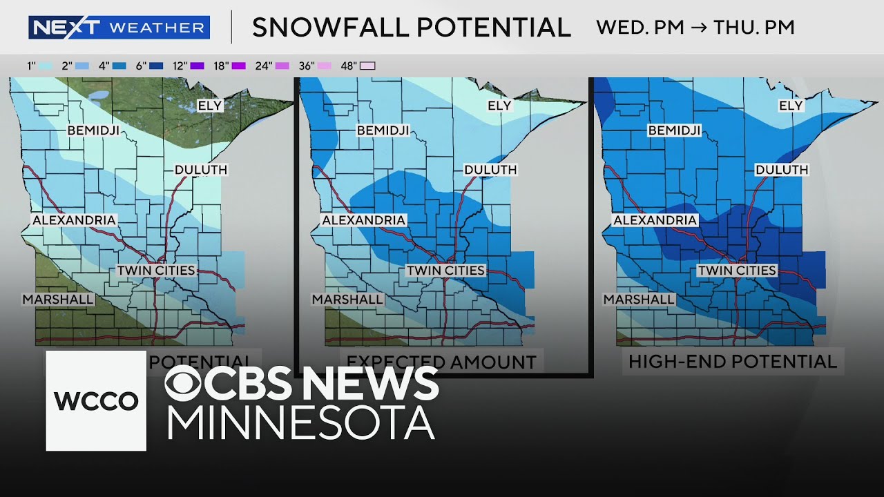 The latest on the snowy winter storm headed to Minnesota - YouTube