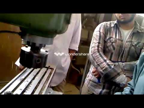 مكونات الفريزه وتشغيلها وطرق تثبيت الشغله 2 