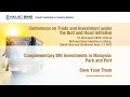 Siew yean tham complementary bri investments in malaysia park and port