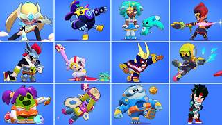 All 3 Brawlers + New Skins Winning & Losing Animation | Bolt, Starr Nova & More