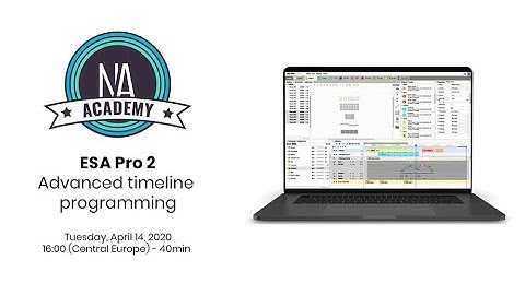 WEBINAR - ESA Pro 2 - Programming with timeline