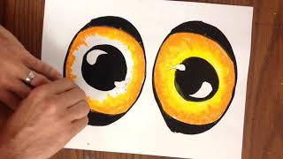 Owl Eyes Paintd Paper Collage screenshot 3