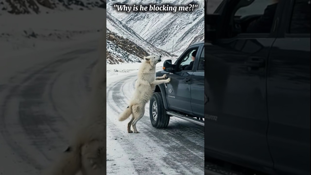 Wolf Mother Begs Man to Save Her Baby! 🥺🐺 