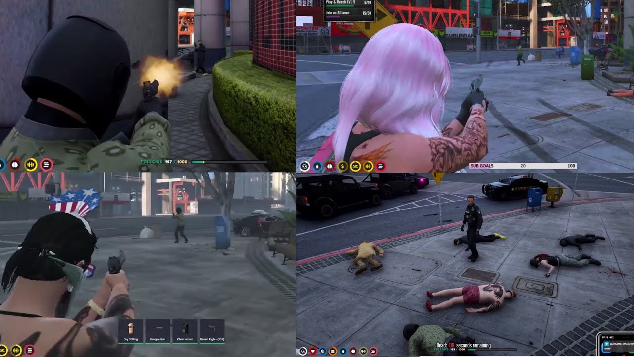 Hydra 6v2 Ambush on Ray and Macgregor Ends Badly (All POVs) | GTA RP NoPixel 3.0