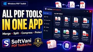 SoftVani PDF Toolkit Pro | All-in-One PDF Software for Windows | Merge, Split, Compress & More