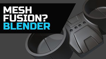 Mesh Fusion in Blender? - Using Bevel after Boolean.