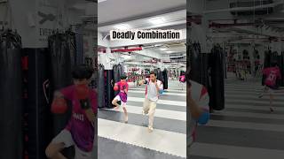 Kickboxing Deadly Combination #martialarts #boxing #kickboxing #training