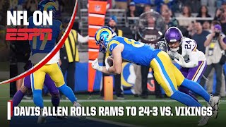 Davis Allen literally ROLLS Rams to 24-3 before halftime vs. Vikings 😤 | NFL on ESPN