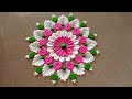 Simple rangoli design beginners rangoli design rangoli by kalai