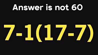 71177    Is Your Math Brain Ready For This Challenge  Pemdas Rules Question