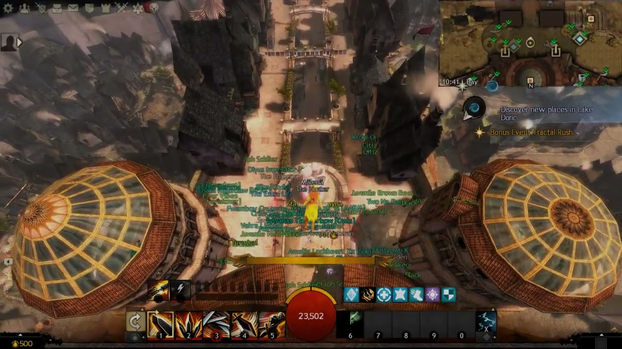 Guild Wars 2 2025 02 28 Flying in the city (Divinity's Reach)