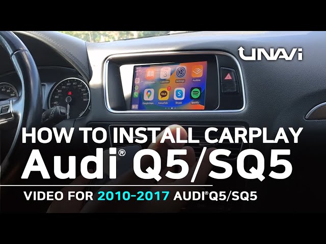 Autoradio Android 11 pour Audi Q5 2010-2018 avec radio sans fil Apple  Carplay Android Auto