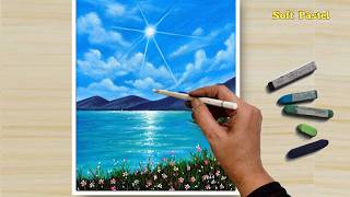 Tricks To Draw DREAMY MOUNTAIN LAKE With SOFT PASTEL  screenshot 1